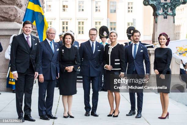 Andreas Norlen, King Carl XVI Gustaf of Sweden, Queen Silvia of Sweden, Prince Daniel of Sweden, Crown Princess Victoria of Sweden, Prince Carl...