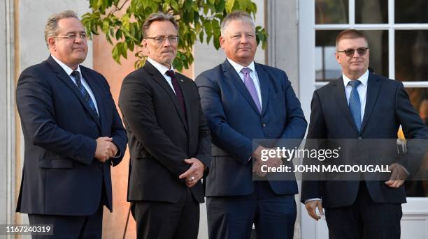 Dieter Romann, head of the German Federal Police, Holger Muench, head of the Federal Criminal Police Office , Bruno Kahl, President of the Federal...