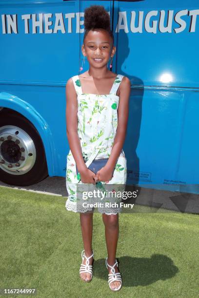 Genesis Tennon attends the Premiere of Sony's "The Angry Birds Movie 2" on August 10, 2019 in Los Angeles, California.