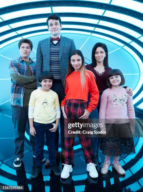 Disney Channel's "Gabby Duran and the Unsittables" stars Maxwell Acee Donovan as Wesley, Callan Farris as Jeremy, Nathan Lovejoy as Principal Swift,...