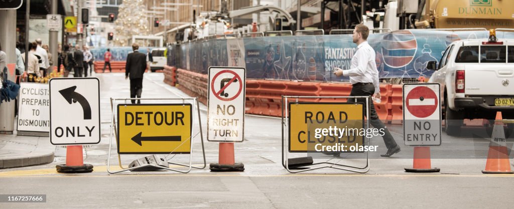 道路工事標識