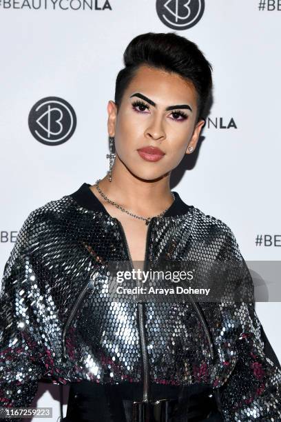 Louie Castro attends Beautycon Festival Los Angeles 2019 at Los Angeles Convention Center on August 10, 2019 in Los Angeles, California.