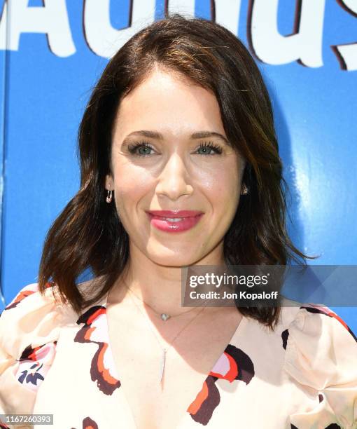 Marla Sokoloff attends the Premiere Of Sony's "The Angry Birds Movie 2" on August 10, 2019 in Los Angeles, California.