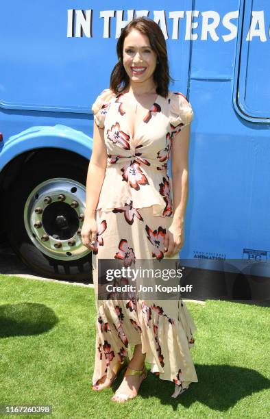 Marla Sokoloff attends the Premiere Of Sony's "The Angry Birds Movie 2" on August 10, 2019 in Los Angeles, California.