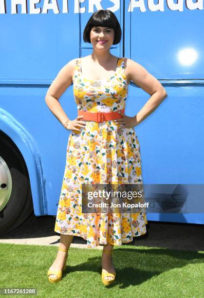 Rebekka Johnson attends the Premiere Of Sony's "The Angry Birds Movie 2" on August 10, 2019 in Los Angeles, California.