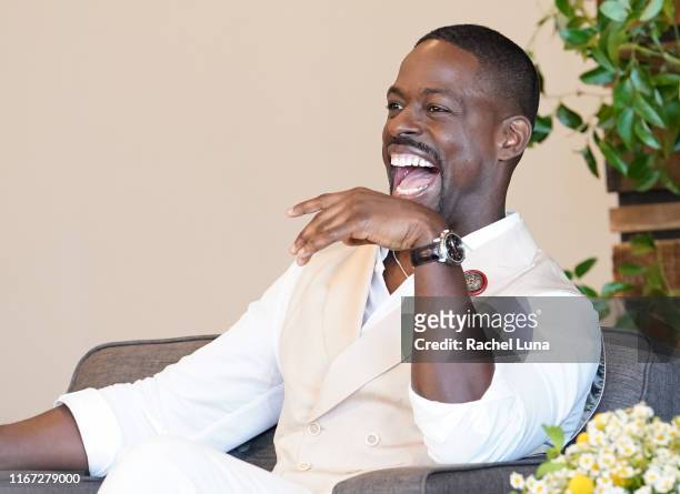 Sterling K. Brown attends 20th Century Fox Television and NBC's "This Is Us" Pancakes with the Pearsons panel at 1 Hotel West Hollywood on August 10,...