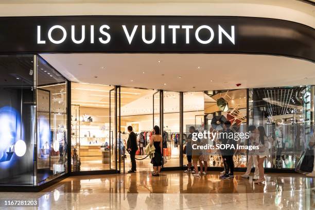 Louis Vuitton Clothing Store Stock Photo - Download Image Now