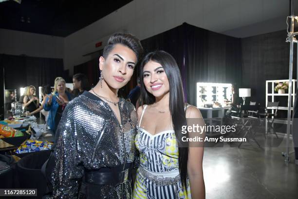 Louie Castro and Yoatzi Castro attend Beautycon Festival Los Angeles 2019 at Los Angeles Convention Center on August 10, 2019 in Los Angeles,...