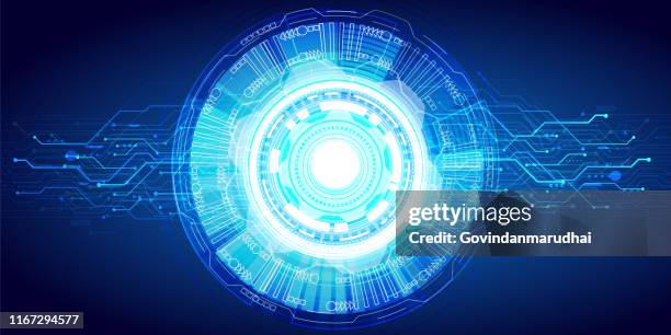 grey and white, blue futuristic technology abstract background - new perspective stock illustrations