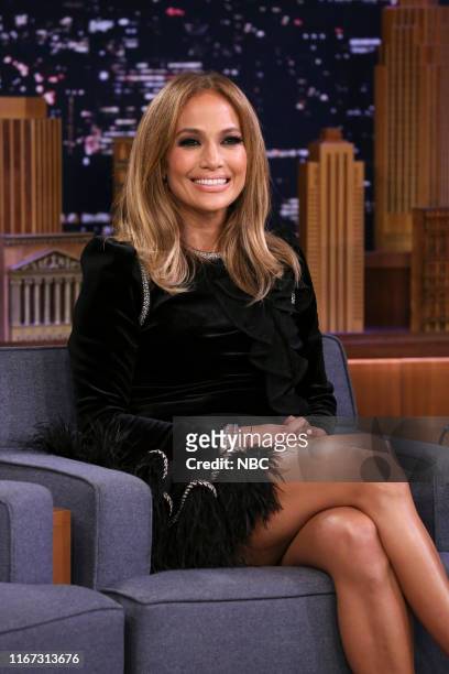 Episode 1116 -- Pictured: Actress Jennifer Lopez during an interview on September 10, 2019 --