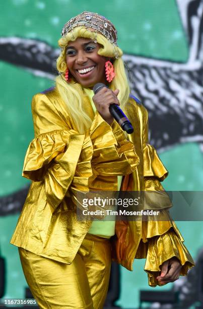 Santigold performs during the 2019 Outside Lands festival at Golden Gate Park on August 10, 2019 in San Francisco, California.