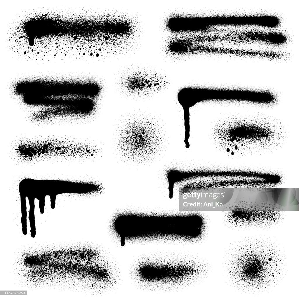 Spray paint elements