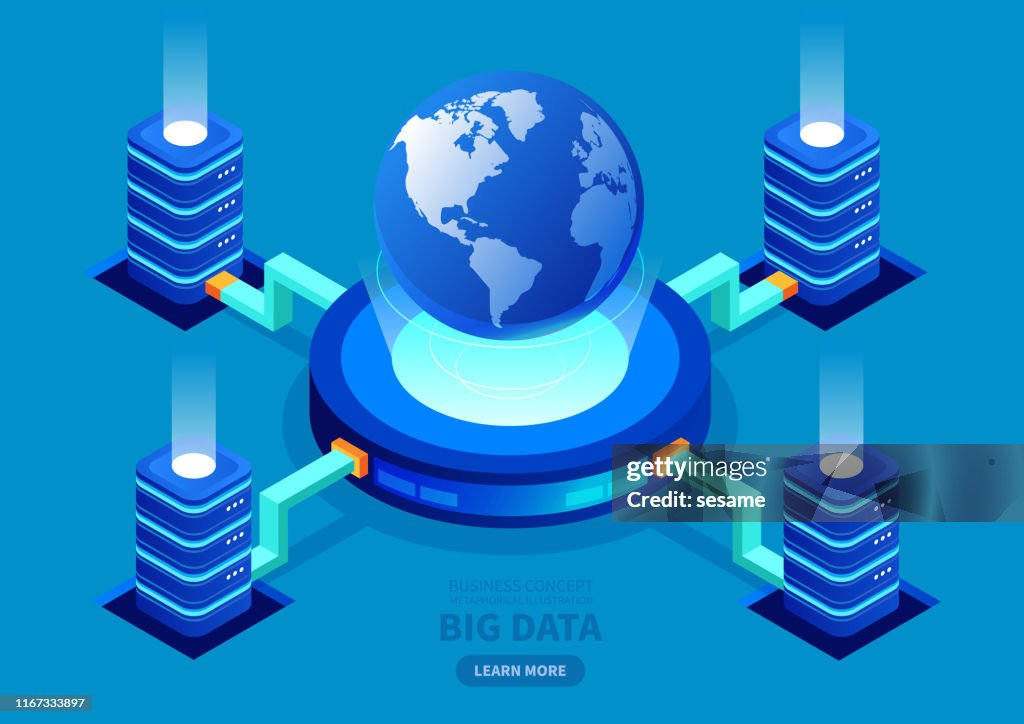 Global big data network server.