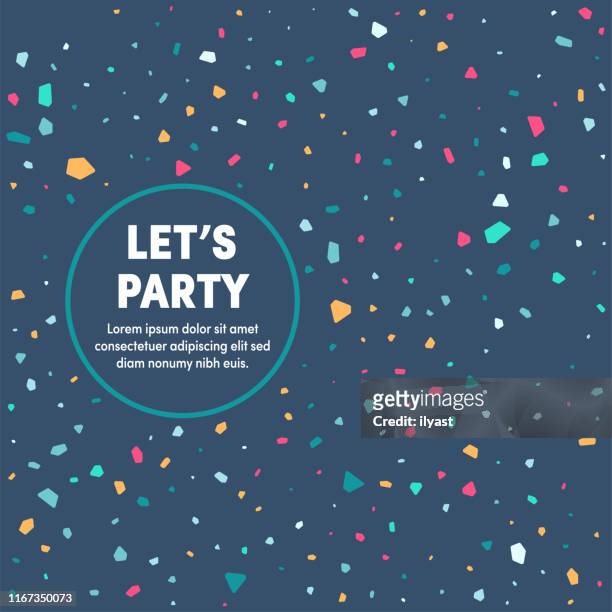 let's party multipurpose business cover design - party social event stock illustrations