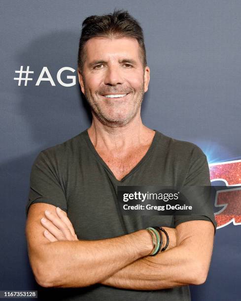 Simon Cowell arrives at "America's Got Talent" Season 14 Live Show Red Carpet at Dolby Theatre on September 10, 2019 in Hollywood, California.