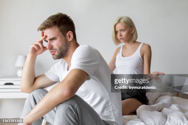 married couple arguing - couple relationship difficulties stock pictures, royalty-free photos & images