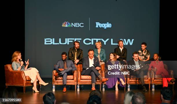 World Premiere - Screening -- Pictured: Julie Jordan, Moderator, People Magazine; Michael Luwoye; Josh Kelly; Jimmy Smits; Jayne Atkinson; Caitlin...