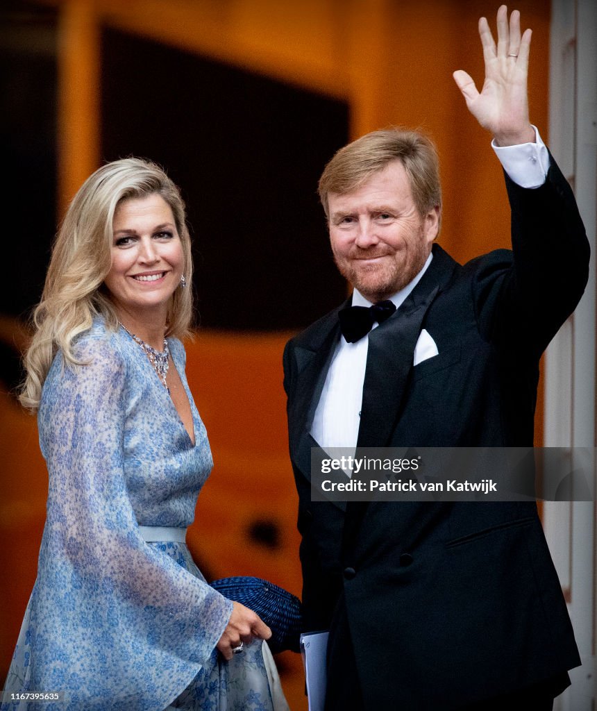 King Willem-Alexander Of The Netherlands And Queen Maxima Host Gala Diner For Council At Noordeinde Palace