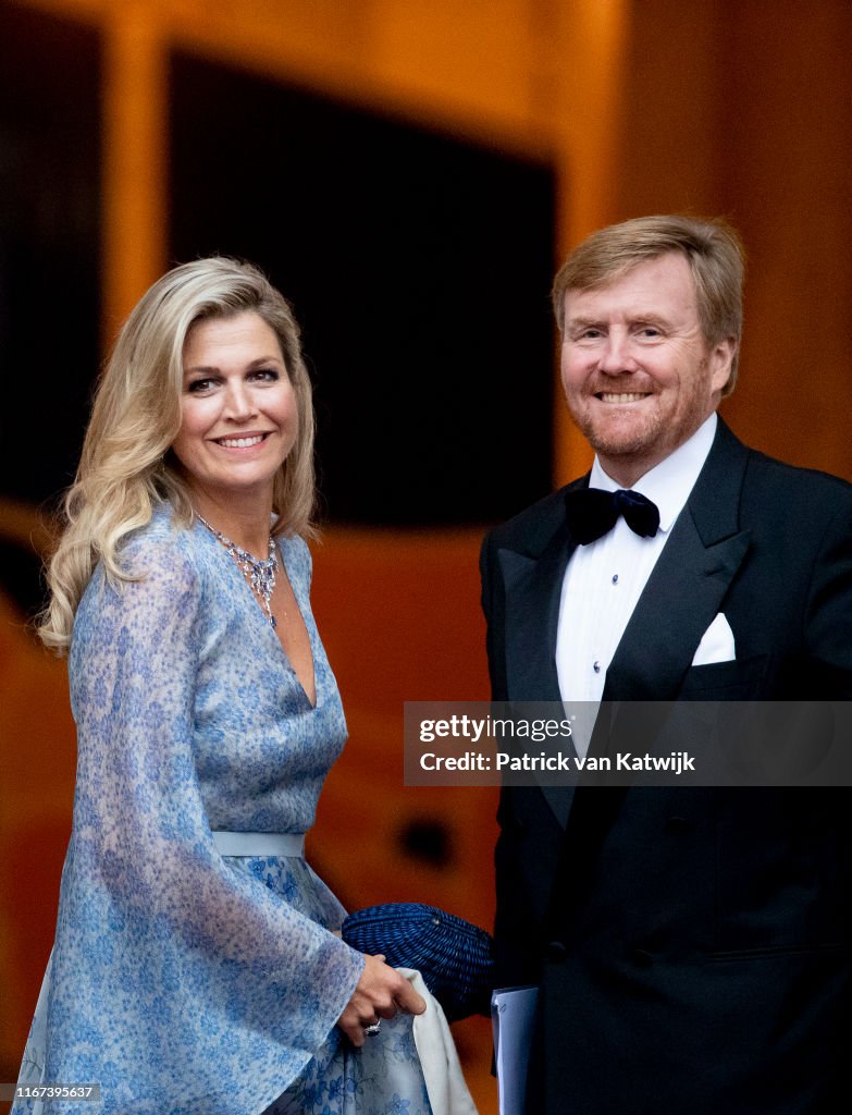 King Willem-Alexander Of The Netherlands And Queen Maxima Host Gala Diner For Council At Noordeinde Palace