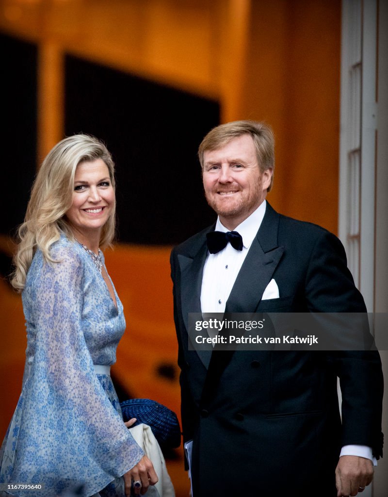 King Willem-Alexander Of The Netherlands And Queen Maxima Host Gala Diner For Council At Noordeinde Palace
