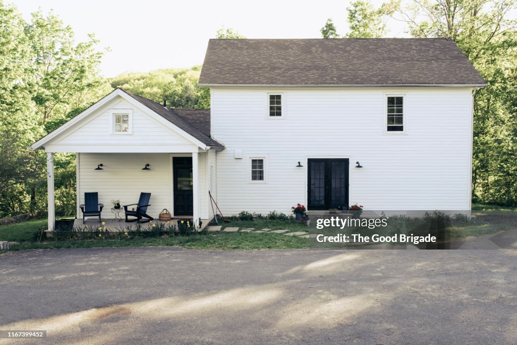 White country farmhouse