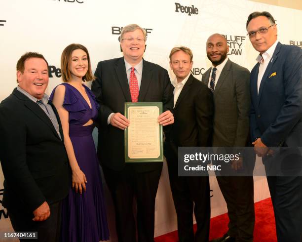 World Premiere - Arrivals -- Pictured: David Janollari, Executive Producer; Caitlin McGee; Jim Strickland, Mayor Memphis, TN; Dean Georgaris,...