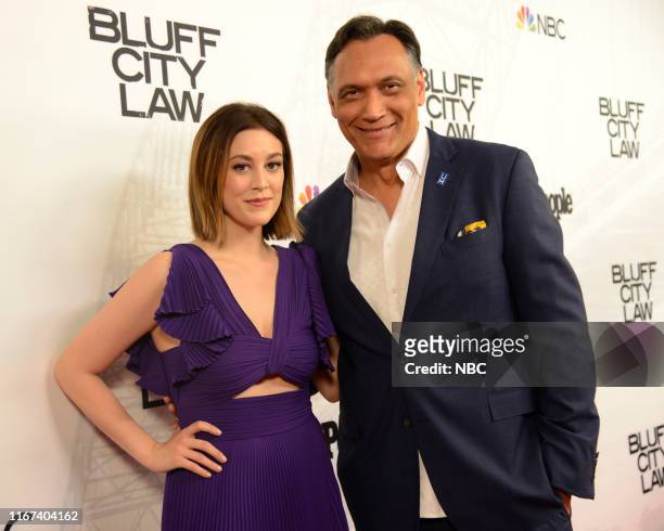 World Premiere- Arrivals -- Pictured: Caitlin McGee, Jimmy Smits --