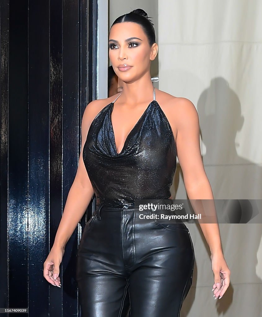 Kim Kardashian West is seen walking in soho on September 11, 2019 in ...