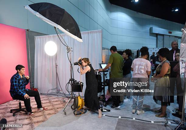 Beautycon Media CEO Moj Mahdara poses for photo at Beautycon Festival Los Angeles 2019 at Los Angeles Convention Center on August 11, 2019 in Los...