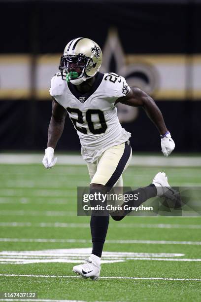 Ken Crawley of the New Orleans Saints during a preseason game at the Mercedes Benz Superdome on August 09, 2019 in New Orleans, Louisiana.