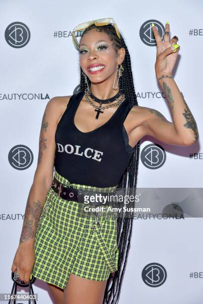 Rico Nasty attends Beautycon Festival Los Angeles 2019 at Los Angeles Convention Center on August 11, 2019 in Los Angeles, California.