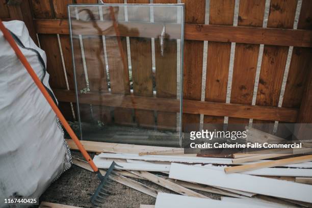 building mess - new deck stock pictures, royalty-free photos & images