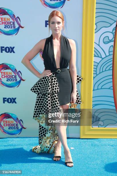 Brittany Snow attends FOX's Teen Choice Awards 2019 on August 11, 2019 in Hermosa Beach, California.