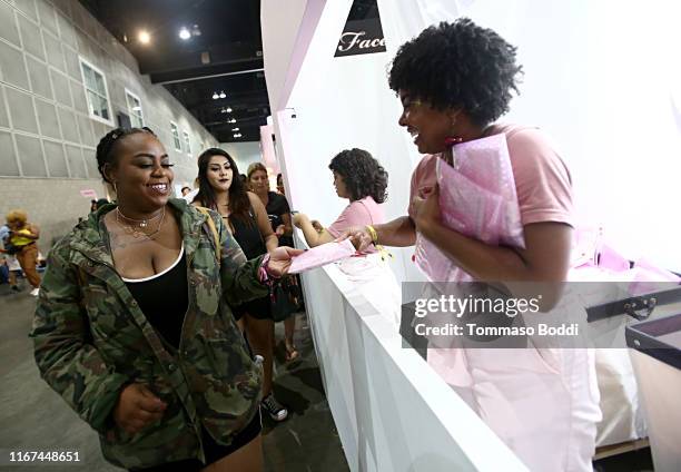 Attendees are seen during Beautycon Festival Los Angeles 2019 at Los Angeles Convention Center on August 11, 2019 in Los Angeles, California.
