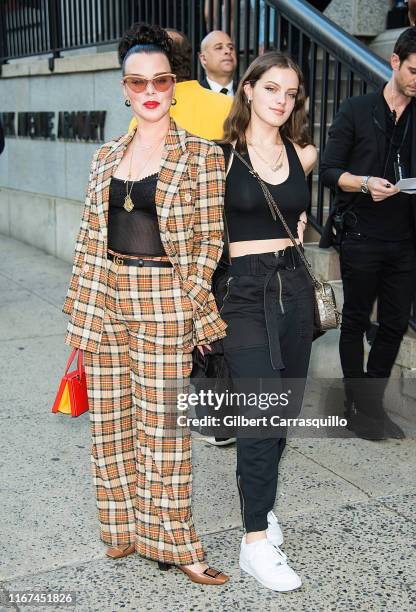 Actress Debi Mazar and Evelina Maria Corcos are seen arriving to Marc Jacobs Spring 2020 Fashion Show at Park Avenue Armory on September 11, 2019 in...