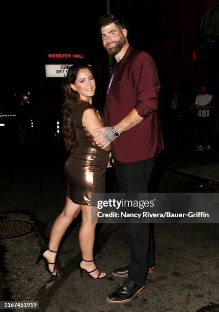 Jenelle Evans and David Eason are seen on September 11, 2019 in New York City.