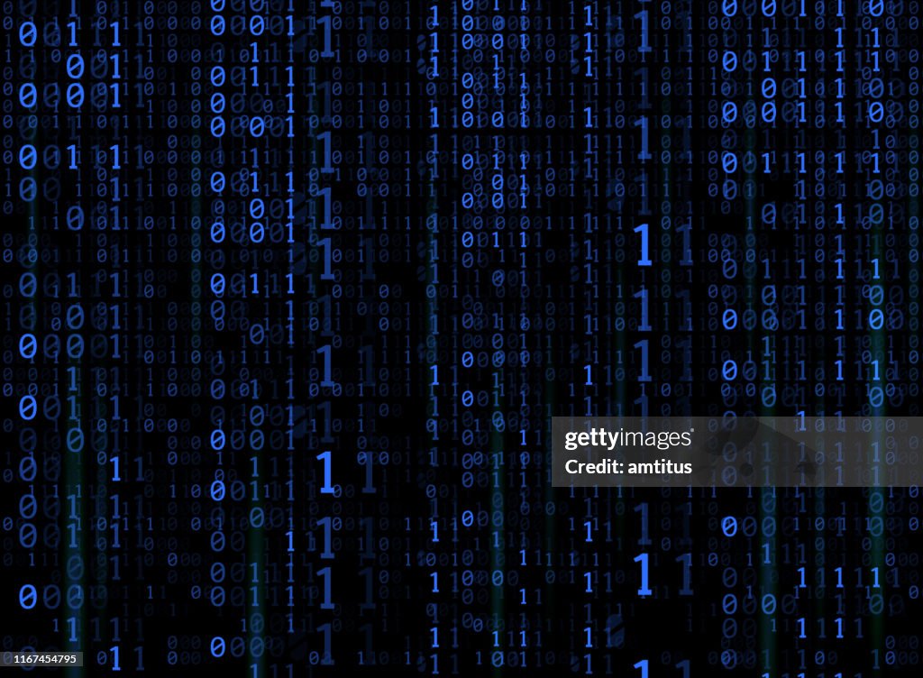 Blue Binary Codes High-Res Vector Graphic - Getty Images