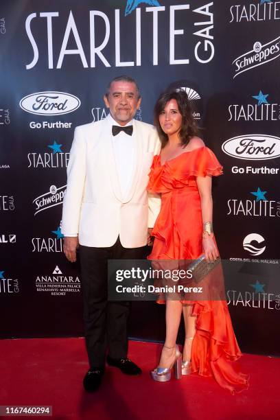 Jaime Martinez-Bordiu and Marta Fernandez attend Starlite Gala on August 11, 2019 in Marbella, Spain.