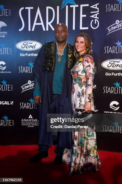 Shaman Durek and Princess Märtha Louise of Norway attend Starlite Gala on August 11, 2019 in Marbella, Spain.