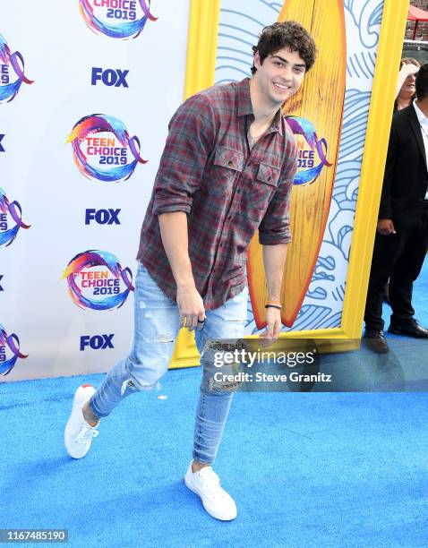 Noah Centineo arrives at the FOX's Teen Choice Awards 2019 on August 11, 2019 in Hermosa Beach, California.