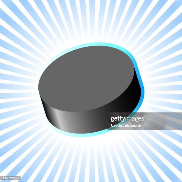 stockillustraties, clipart, cartoons en iconen met hockey on royalty free vector background with glow effect - corona sun