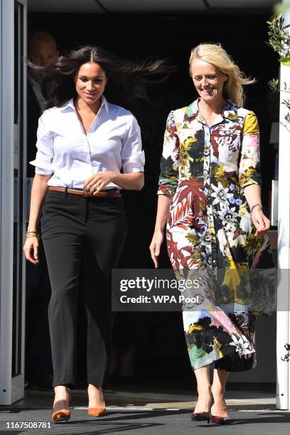 Meghan, Duchess of Sussex attends the launch of the Smart Works capsule collection on September 12, 2019 in London, England. Created in September...