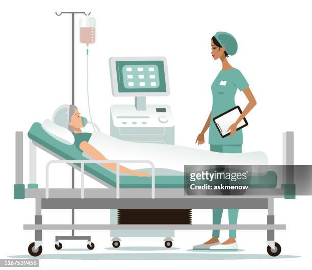 krankenhaus - patient stock-grafiken, -clipart, -cartoons und -symbole
