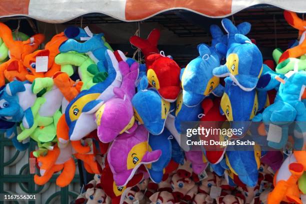 prizes at a carnival game of chance - mid way stock pictures, royalty-free photos & images