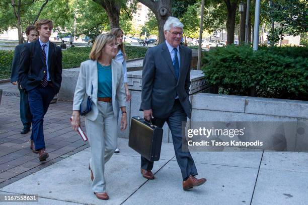 Greg Craig , former White House counsel to former President Barack Obama arrives at the U.S. District Courthouse on August 12, 2019 in Washington,...