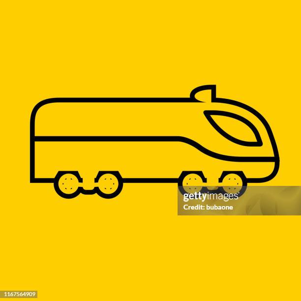 mass transit train side view icon - bullet train stock illustrations