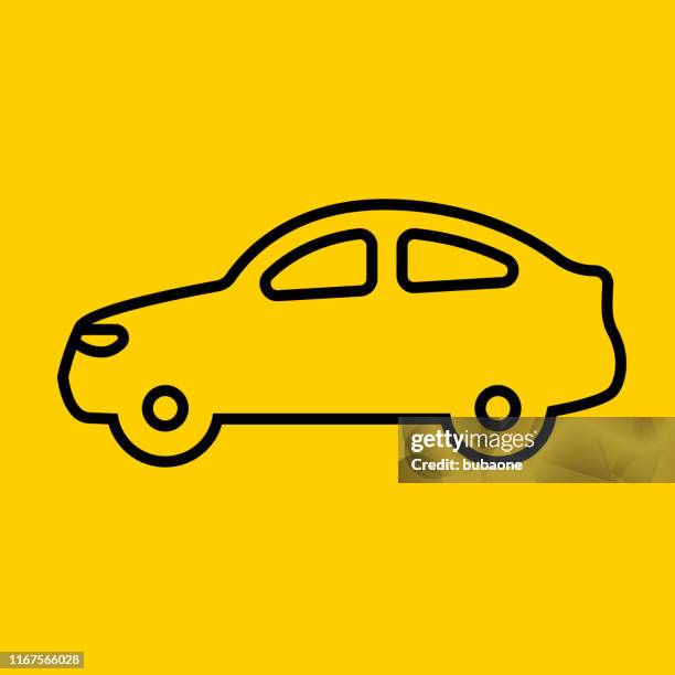 modern coupe car icon - hatchback side stock illustrations