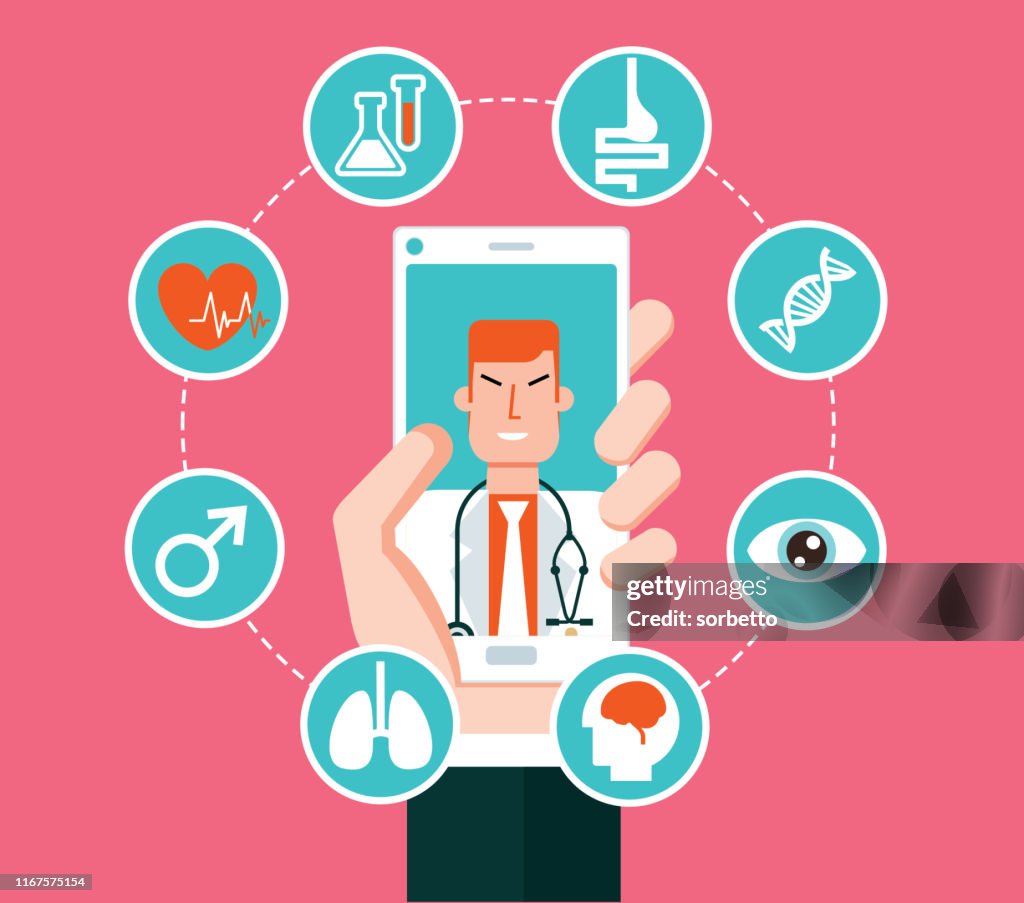 Servizio sanitario online - smartphone