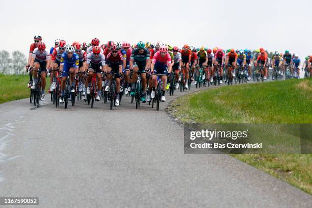 Mads Pedersen of Denmark and Team Trek-Segafredo / Iljo Keisse of Belgium and Team Deceuninck-QuickStep / Tim Wellens of Belgium and Team Lotto...