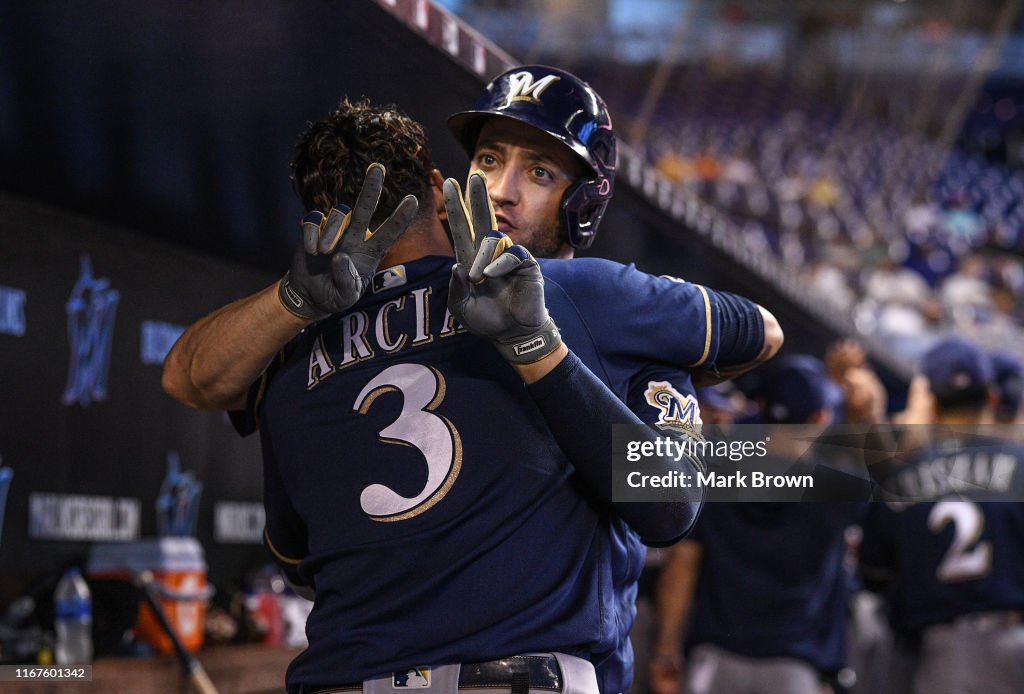 Milwaukee Brewers v Miami Marlins